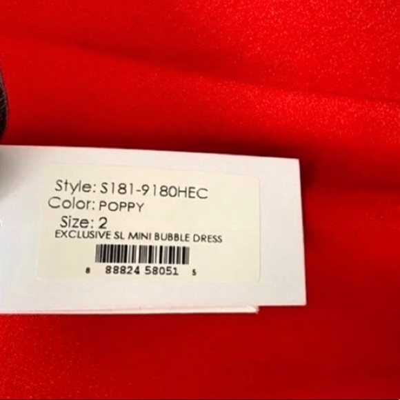 3.1 Phillip Lim - Women's Poppy Bubble-Hem Red Sleeveless Mini Dress NWT - Picture 11 of 14